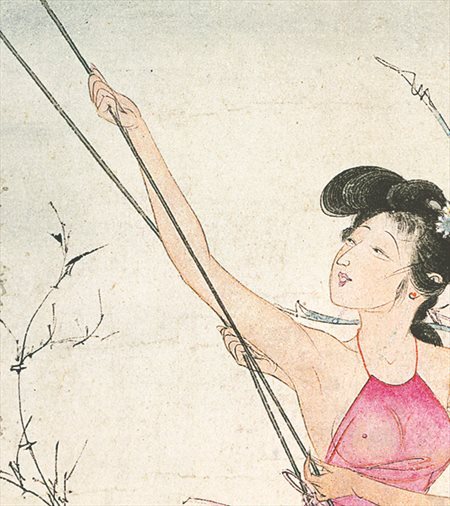 得荣县-胡也佛的仕女画和最知名的金瓶梅秘戏图